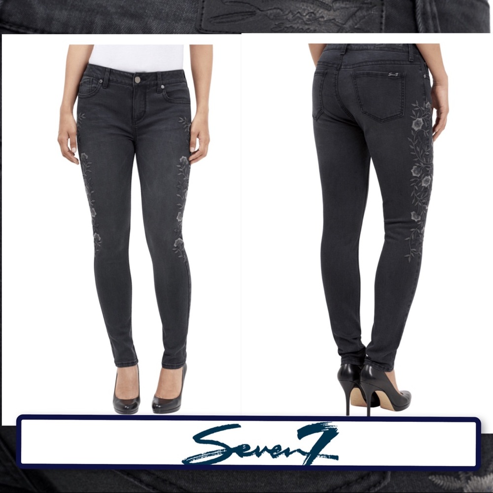 🆕WT Seven 7 Embroidered Jean.